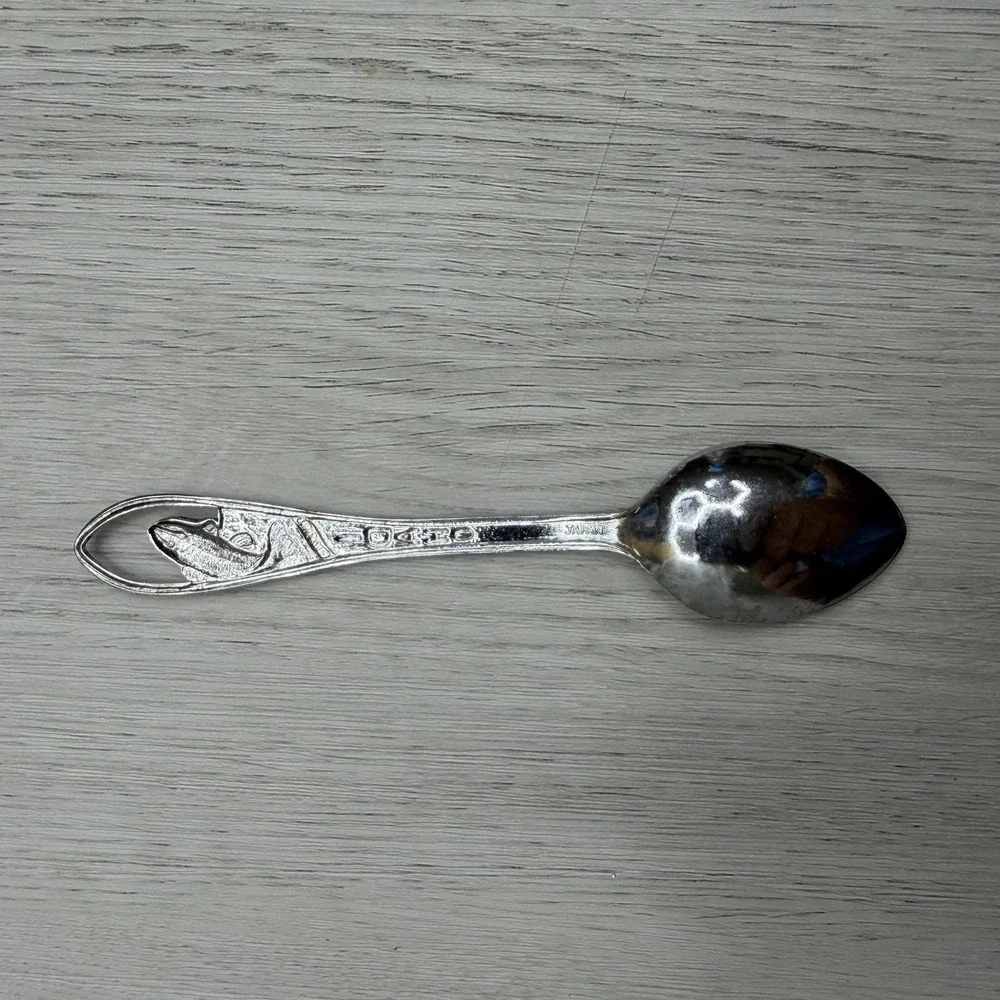 Idaho Souvenir Spoon Trout Cutout State Map Japan